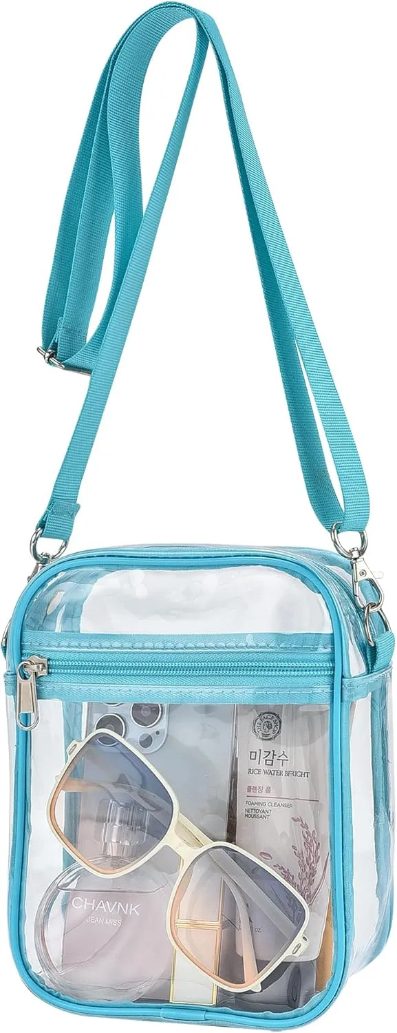 Clear Bag for Stadium Events Small Mini Clear Purse Bag for Stadium Concerts Sports Events Festivals