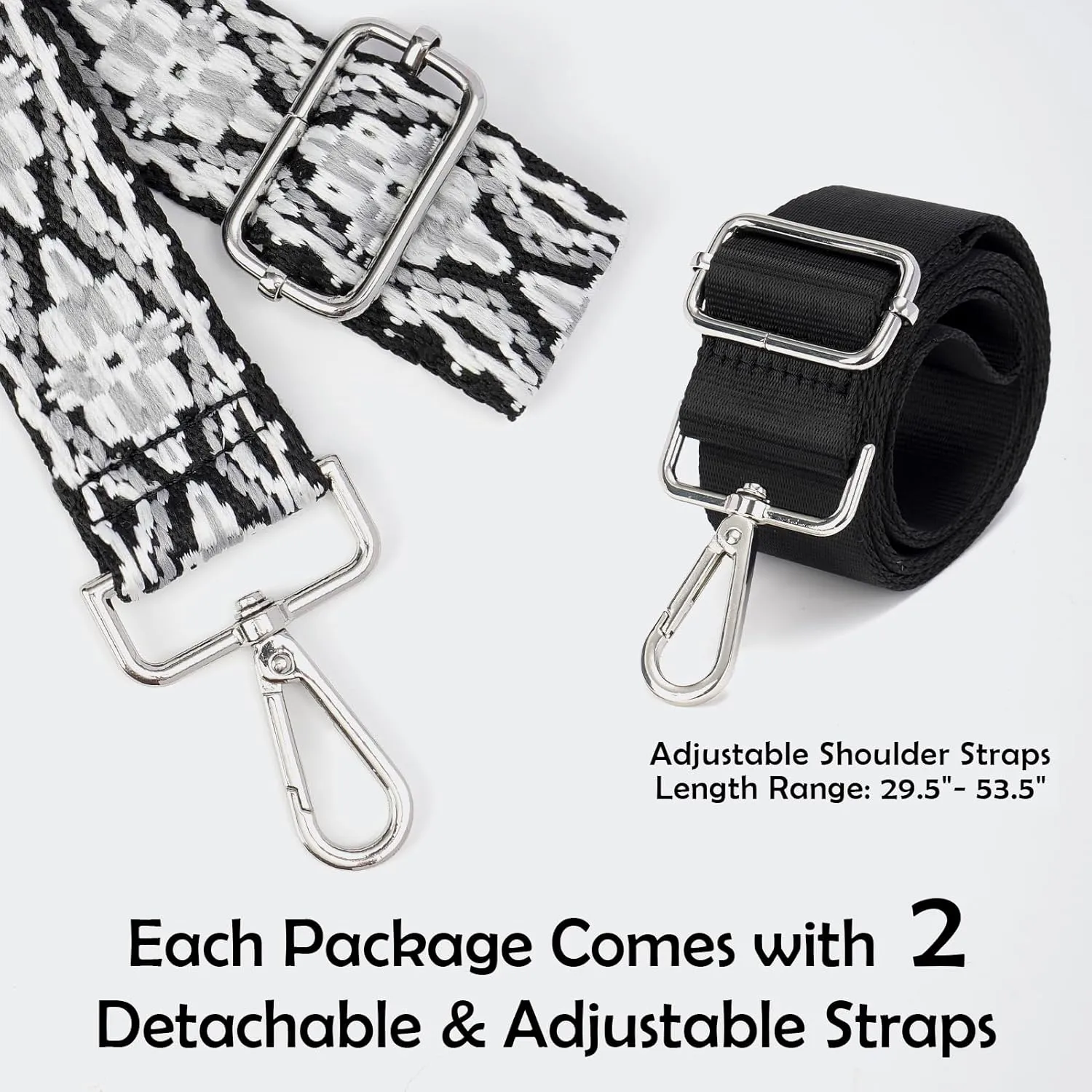 Clear Bags For Events With 2 Extra-Long Straps, 4 Pockets Clear Crossbody Bags For Women