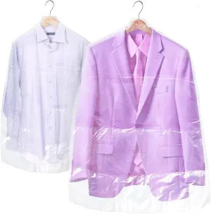 Clear Garment Bags for Storage. Roll of 663 Clear Plastic Garment Bags for Hanging Clothes with Hanger Holes. Clear Garment Bag Roll. Hanging Garment Bags for Closet Storage, 21 x 4 x 38 Inches