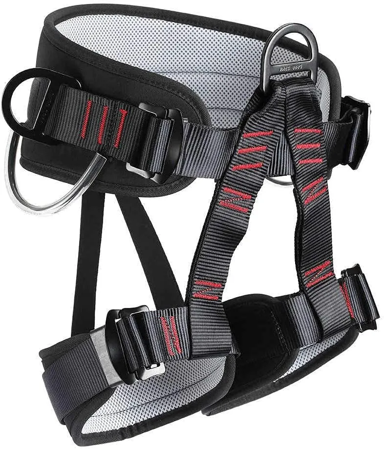 Climbing belts, Thicken Professional Half Body Safety Belt Climbing Gear for Tree Climbing, Fire Rescue, Rappelling and Other Outdoor Adventure Activities