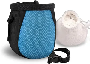 Climbing Chalk Bag for Rock Climbing - with Chalk Ball - Adjustable Black Chalk Bag Bouldering for Rock Climbing Equipment