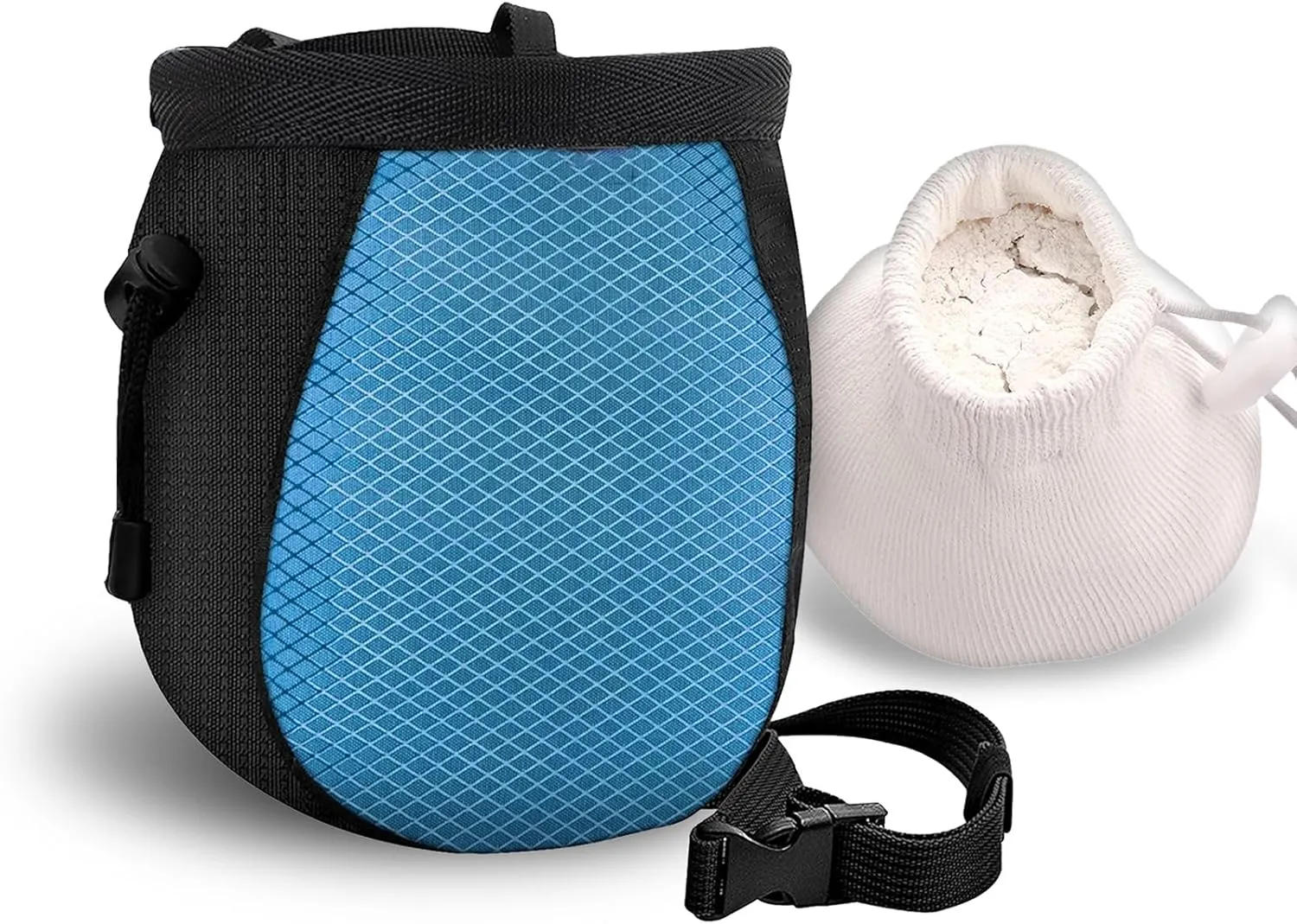 Climbing Chalk Bag for Rock Climbing - with Chalk Ball - Adjustable Black Chalk Bag Bouldering for Rock Climbing Equipment