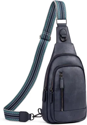 CLUCI Crossbody Bags for Women - Sling Backpack Travel Bag in Leather