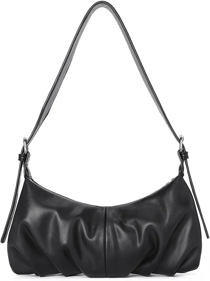 CLUCI Shoulder Bag,Purses for Women Dumpling Small Hobo Bags Vegan Leather Ladies Clutch with Adjustable Strap