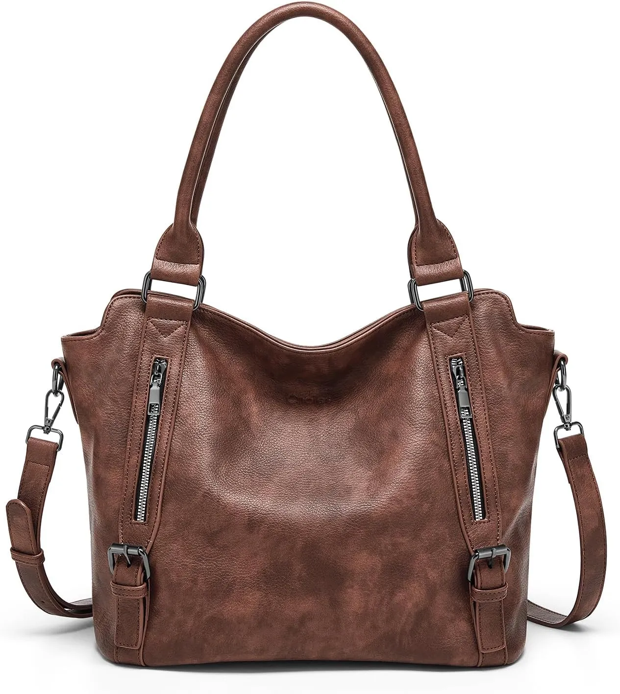 Cnoles Tote Bag for Women Vegan Leather Shoulder Bag Fashion Large Purse and Handbags Ladies Hobo Bags