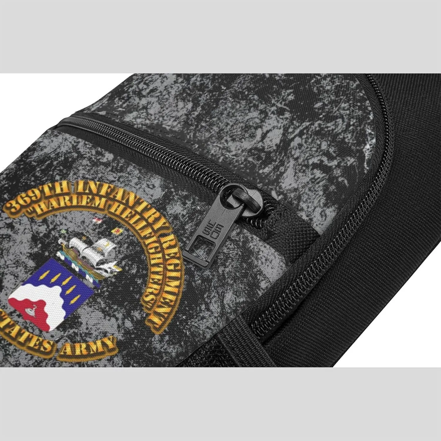 COA - 369th Infantry Regiment - Harlem Hellfighters Sling Bag Crossbody Backpack Shoulder Casual Daypack Bags for Men