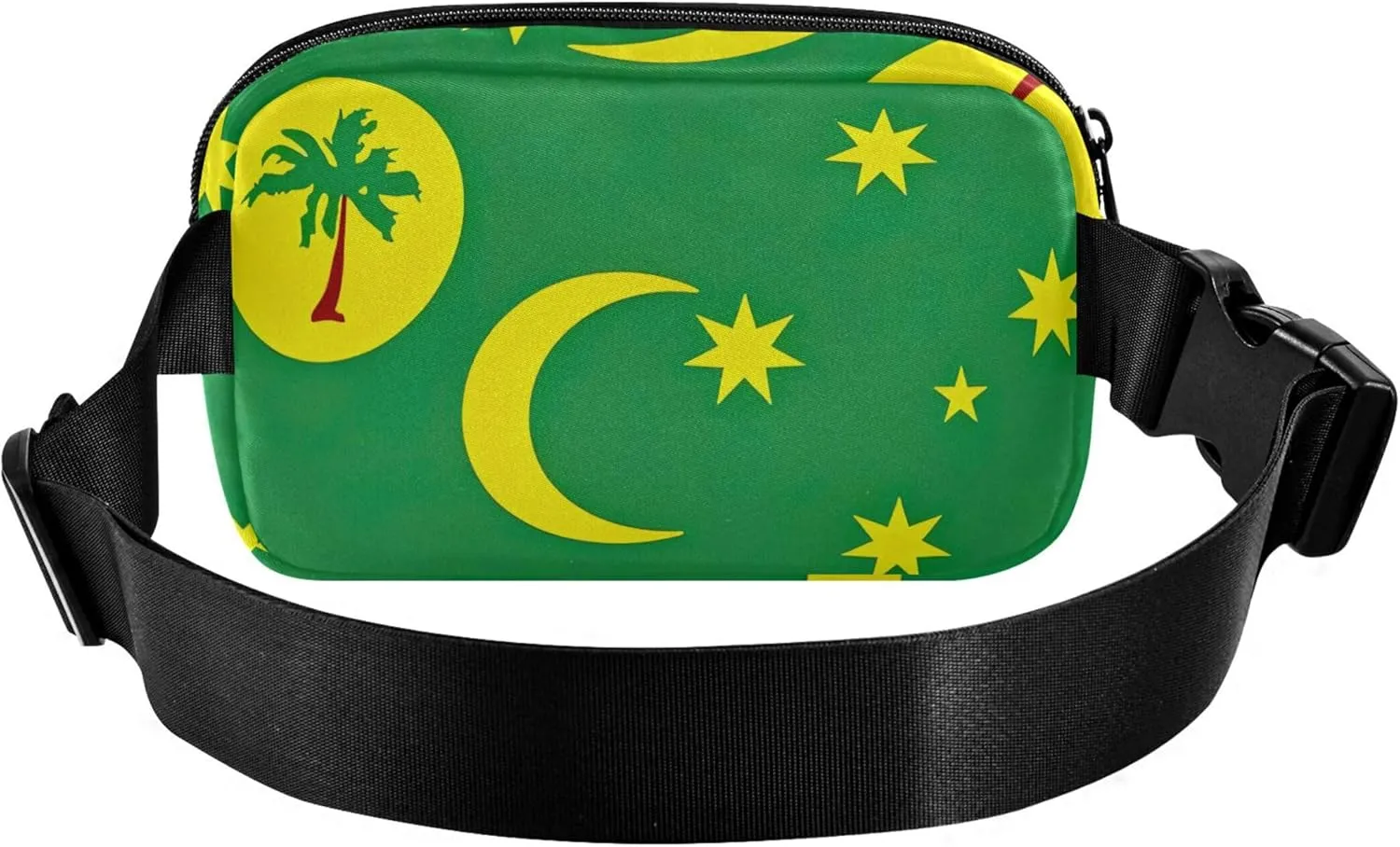 Cocos Keeling Islands Flag Women Fanny Pack Hiking Belt Bag Hip Pouch Waterproof Cross Body Waist Pack