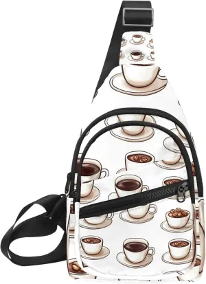 Coffee Tables (3) Sling Bag for Women Men Crossbody Shoulder Tote Blet Bags Backpack Fanny Pack Travel Purse