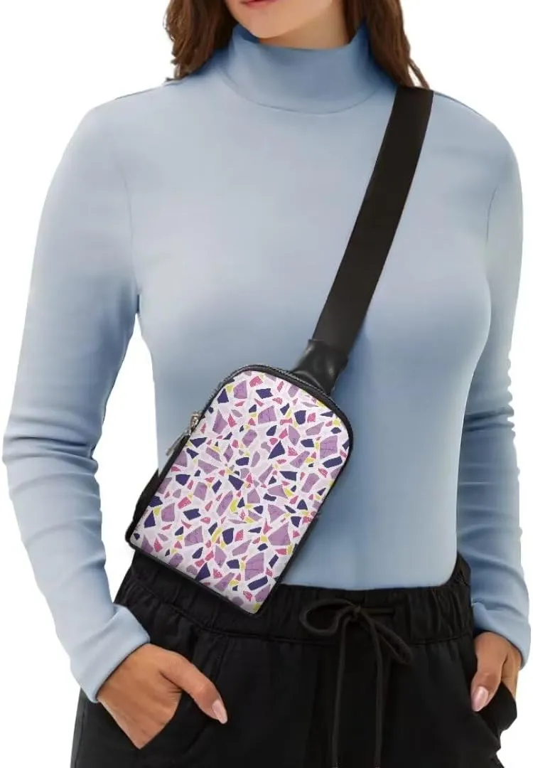 Coldinair Tie Dye Small Sling Bag for Women Crossbody Sling Backpack Fanny Packs Chest Bag for Travel,Lightweight