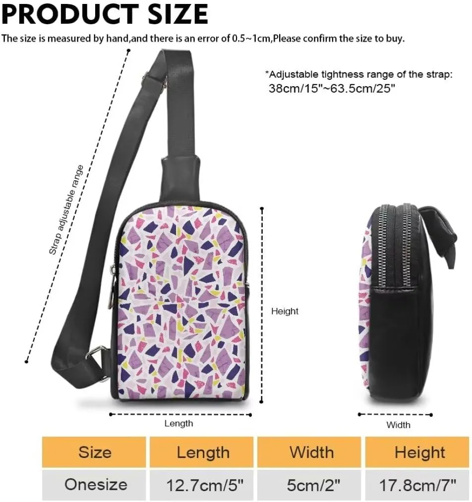 Coldinair Tie Dye Small Sling Bag for Women Crossbody Sling Backpack Fanny Packs Chest Bag for Travel,Lightweight
