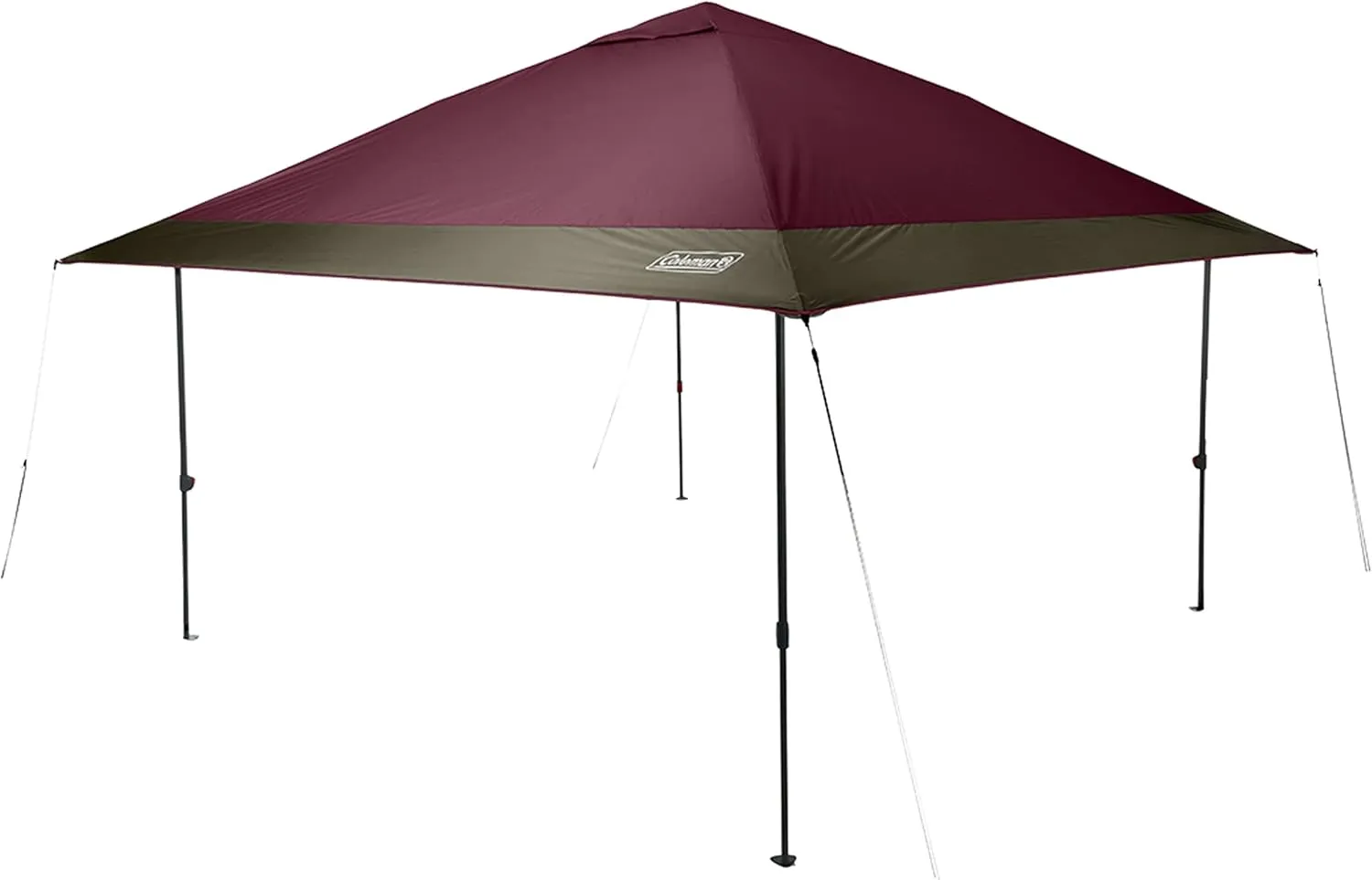 Coleman Oasis Instant Pop-Up Canopy Tent with Side Wall Attachment, 10x10ft Portable Shelter with Simple Setup & Takedown, Wheeled Carry Bag Included