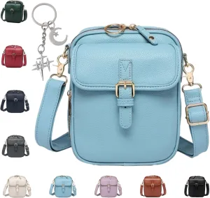Collaboraten1 Crossbody Leather Bag, Urvashi Crossbody Leather Bag, Adjustable Shoulder Strap 10Card Slots Shoulder Bags