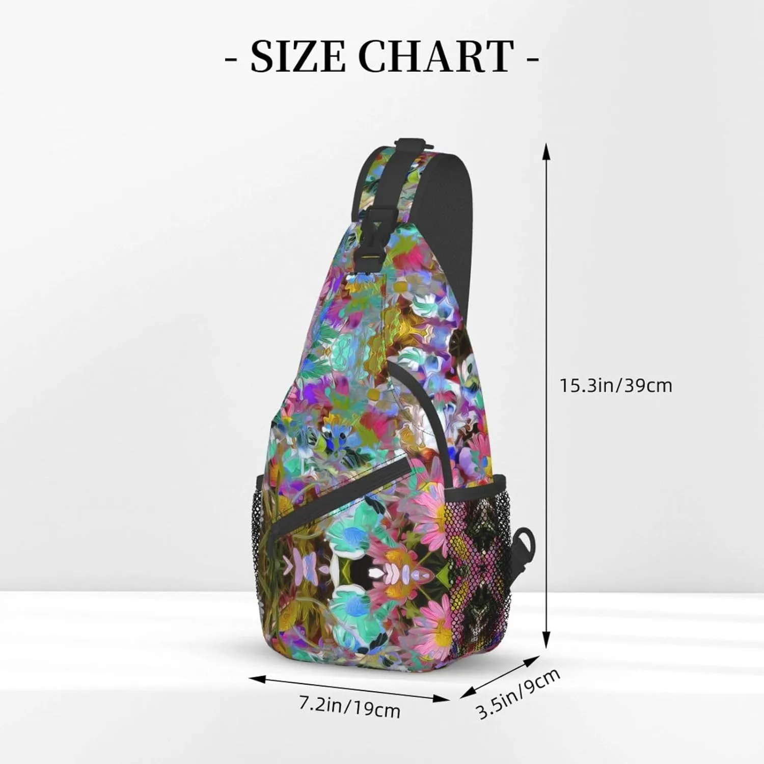 Color Octopus Crossbody Bag Chest Shoulder Bag Small Casual Backpack Suitable For Women Men Hiking