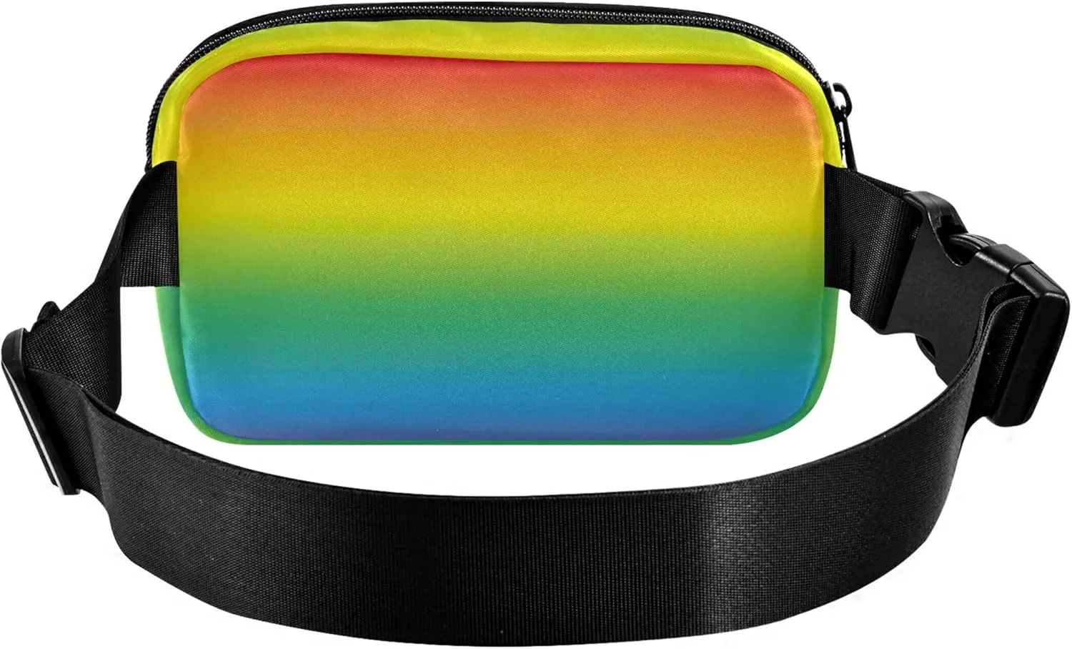 Colorful Abstract Bright Rainbow Colors Fanny Pack for Women Hip Pouch Belt Bag Waterproof Bright Color Crossbody Waist Bag