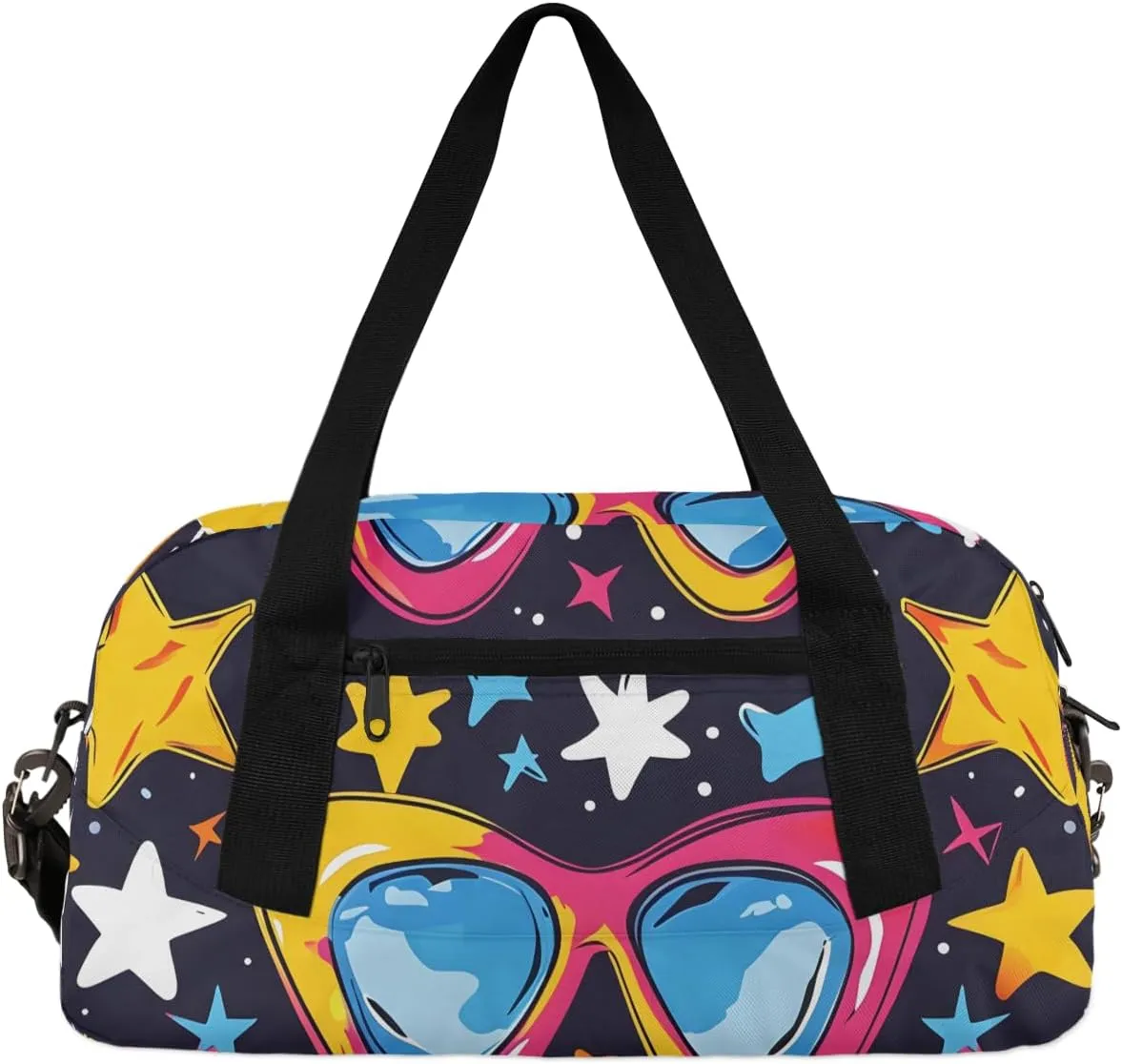 Colorful Spectacles Gym Bag Spectacles Gym Bag Wet/Dry Bag With Extra Drawstring Backpack For Travelling To The Gym