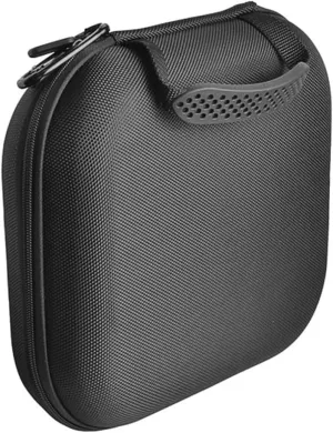 Compatible Storage Bag Glasses Bag Zipper Elastic Sponge Black Compact