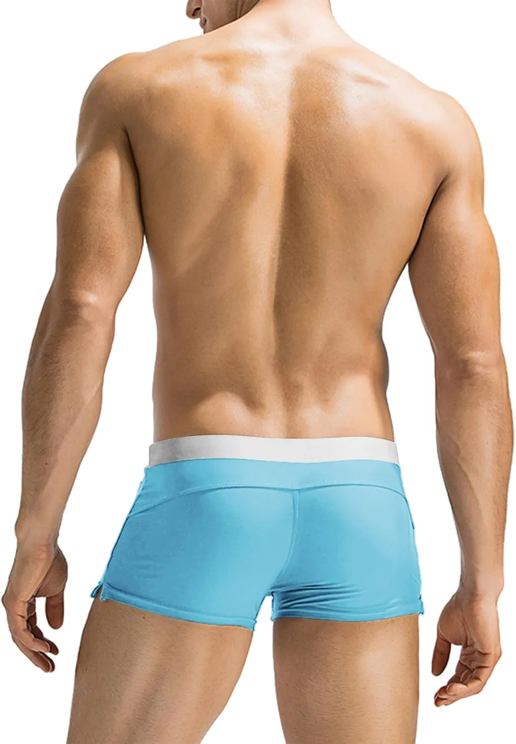 COOFANDY Mens Swim Trunks Swimwear Bathing Suit Swim Brief Square Leg Board Short S-3XL