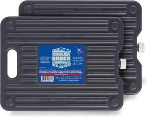 Cooler Shock Ice Packs - Reusable, Premium, Large Pack and Lunch Set for Long Term Use - Cools Faster Than Ice - Cooler Accessories