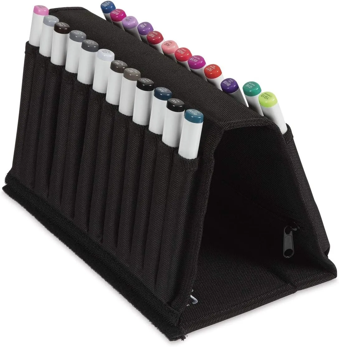 Copic Wallet Storage Boxes, Bags & Tubes, transparent 24 Count, Black
