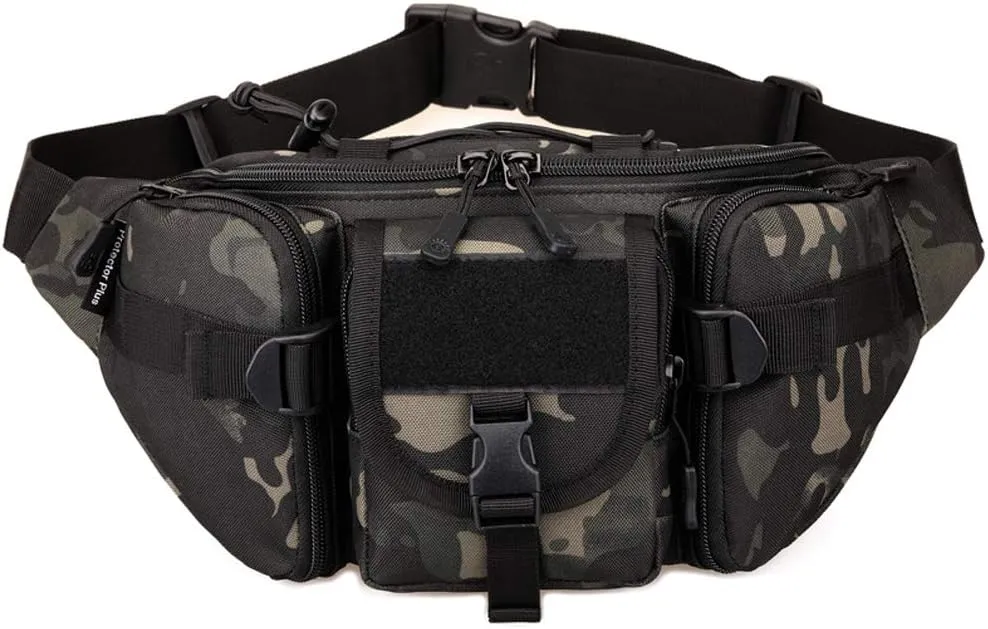 CREATOR Tactical Waist Pack Military Fanny Pack for Men Outdoor Army Waist Bag Large Waist Pack for Daily Life Cycling Camping Hiking Hunting Fishing
