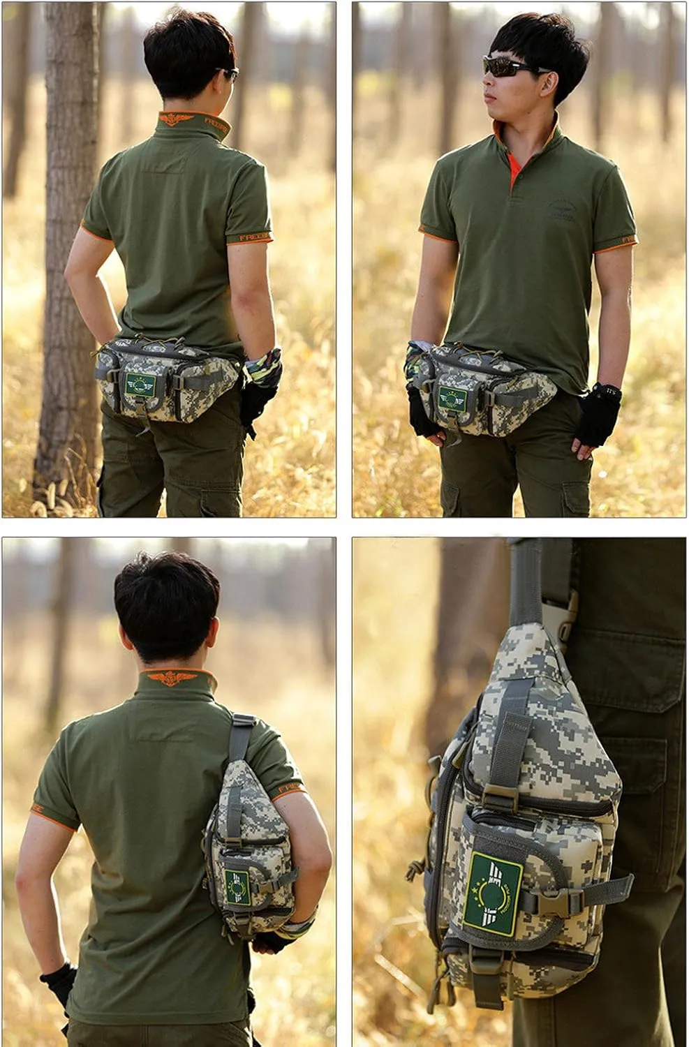 CREATOR Tactical Waist Pack Military Fanny Pack for Men Outdoor Army Waist Bag Large Waist Pack for Daily Life Cycling Camping Hiking Hunting Fishing