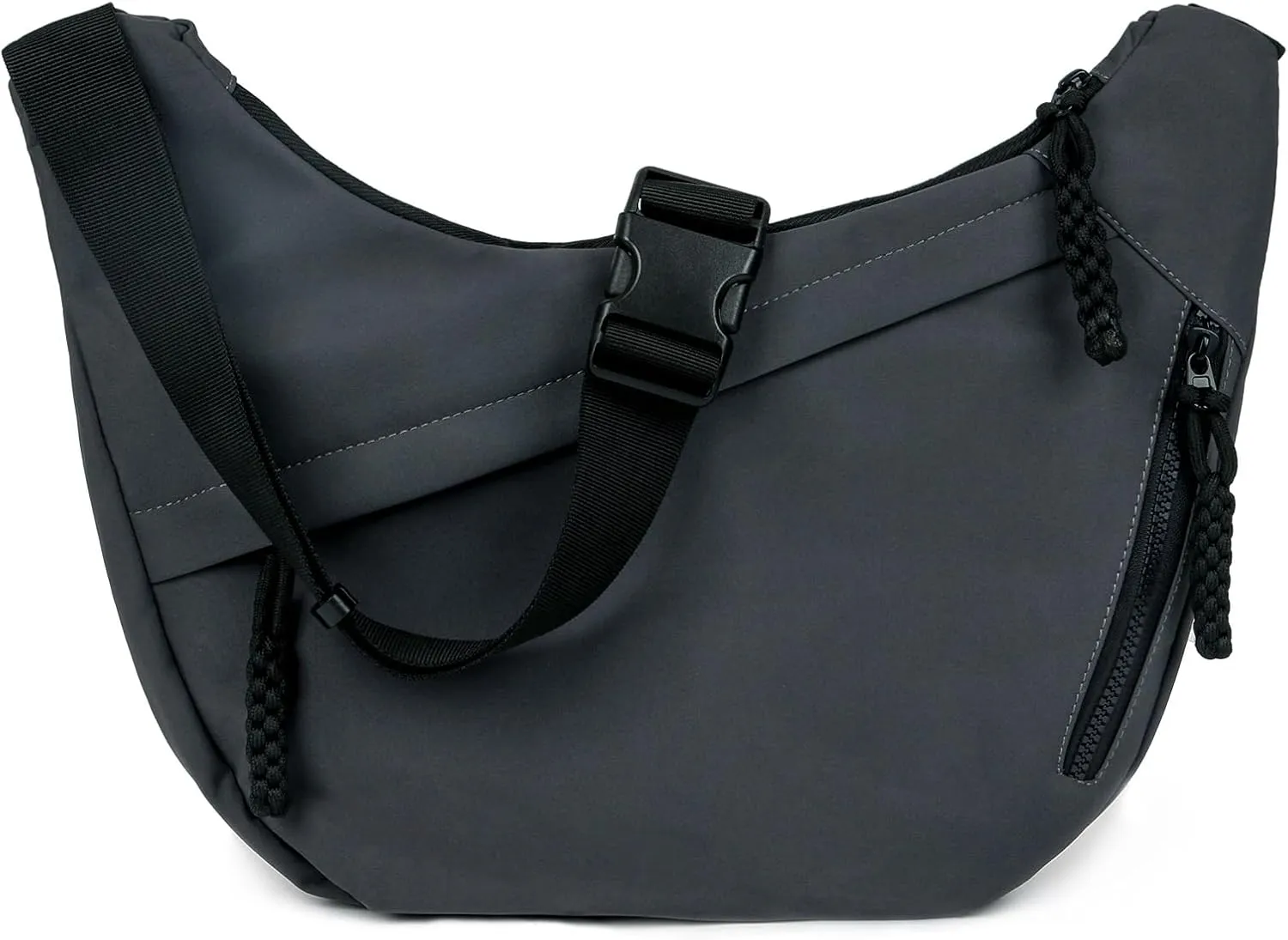 Crescent Crossbody Bags for Women and Men Nylon Luna bag Moon Hobo Purses Slouchy Dumpling Bag Canvas Shoulder Bags