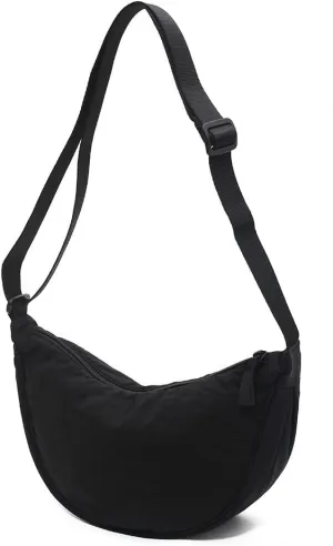 Crescent Women's Nylon Crossbody Hobo Sling Bag - Lightweight, Small Shoulder Purse