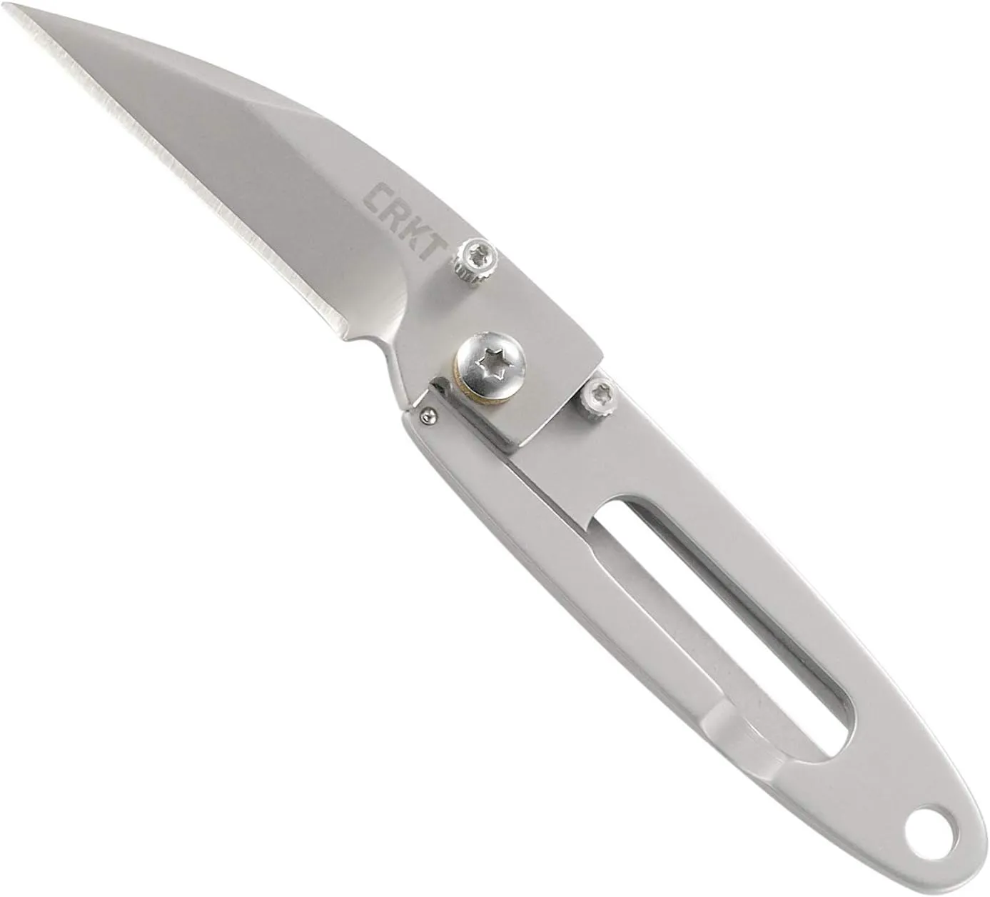 CRKT Delilah's P.E.C.K. EDC Folding Pocket Knife: Compact Everyday Carry, Dual Grind Blade, Frame Lock, Skeletonized Handle, Pocket Money Clip 5520