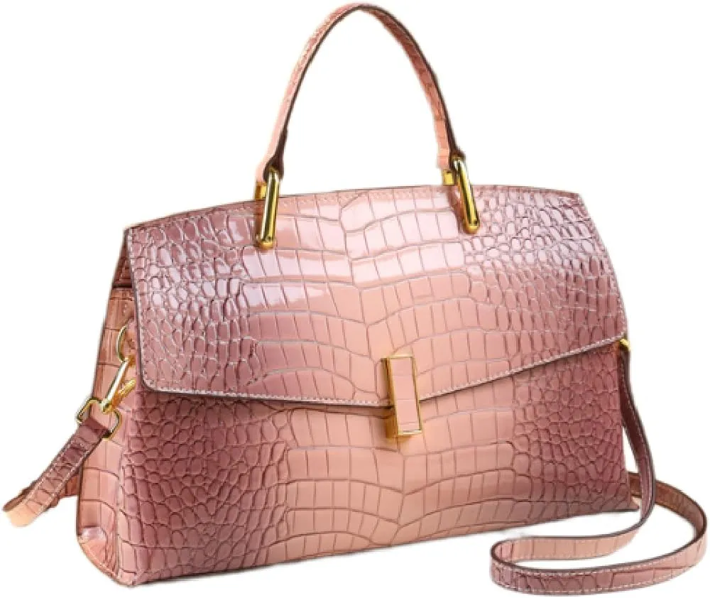 Crocodile Pattern Leather Women's Handbags Luxury Fashion Shell Purse Shoulder Crossbody Bag Top Handle Messenger Bags