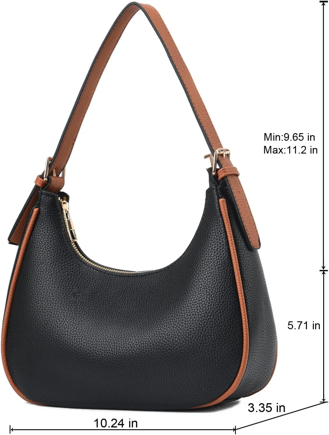 CROJUYI Small Crescent Shoulder Bags Purses for Women Retro Classic Clutch Hobo Tote Purse and Handbag Cute Crossbody Bags