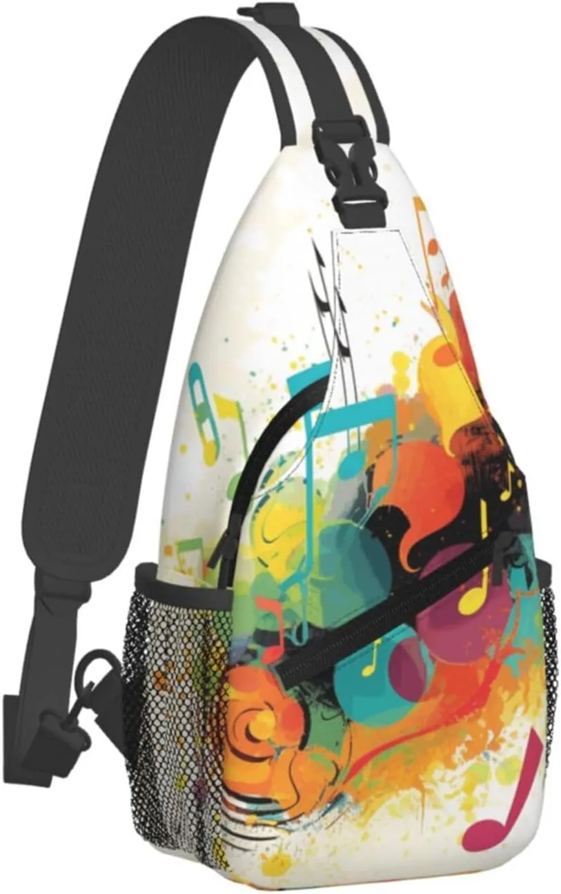 Cross Chest Bag Diagonally Sling Backpack Crossbody Shoulder Bag Aircraft Fighter Jets Sling Bag Travel Hiking Daypack