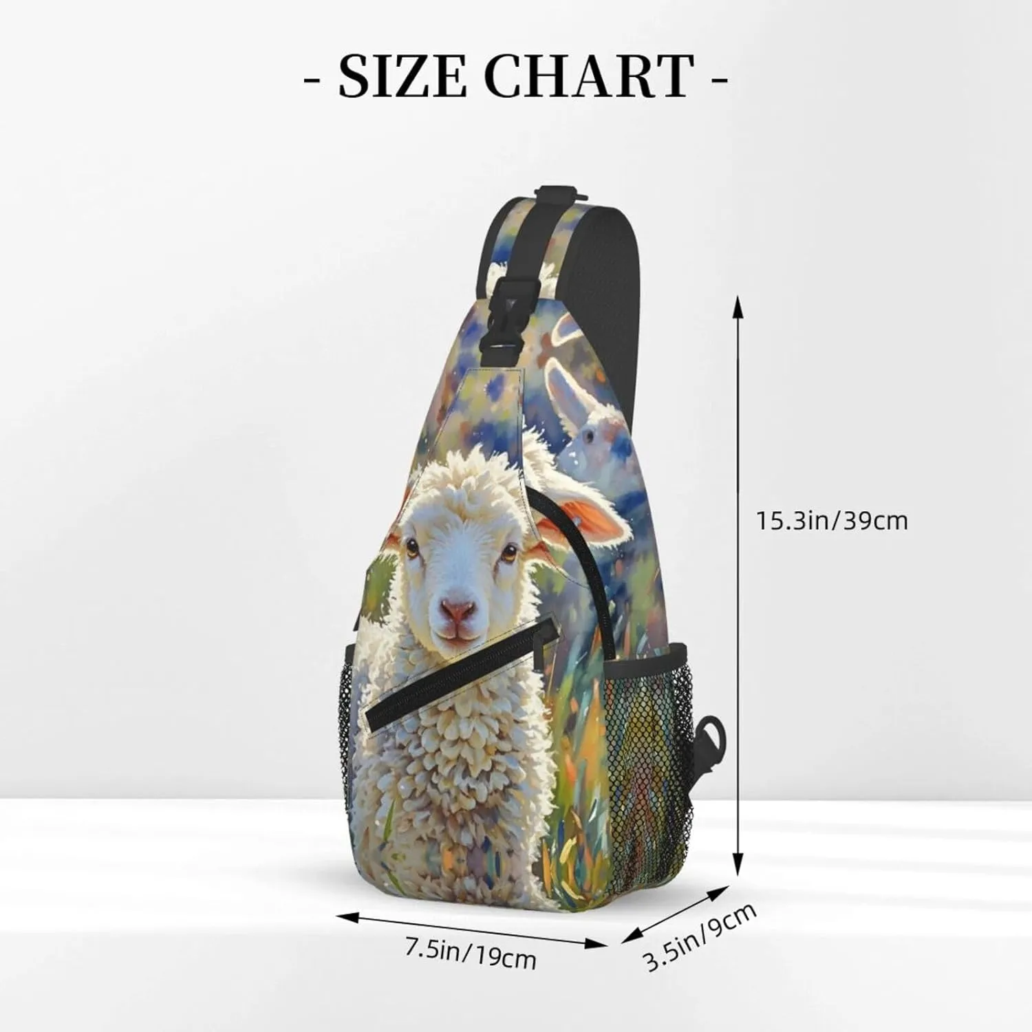 Cross Chest Bag Sling Backpack Cute Sea Animal Manatee Sling Bag Crossbody Shoulder Bag Travel Hiking Daypack