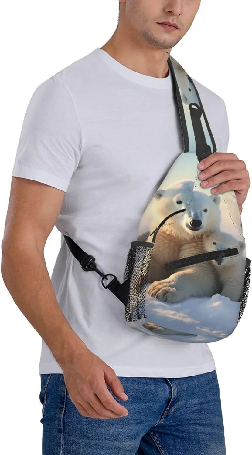 Cross Chest Bag Sling Backpack Deer Animal Sling Bag Crossbody Shoulder Bag Travel Hiking Daypack