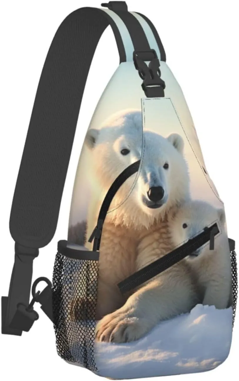 Cross Chest Bag Sling Backpack Deer Animal Sling Bag Crossbody Shoulder Bag Travel Hiking Daypack