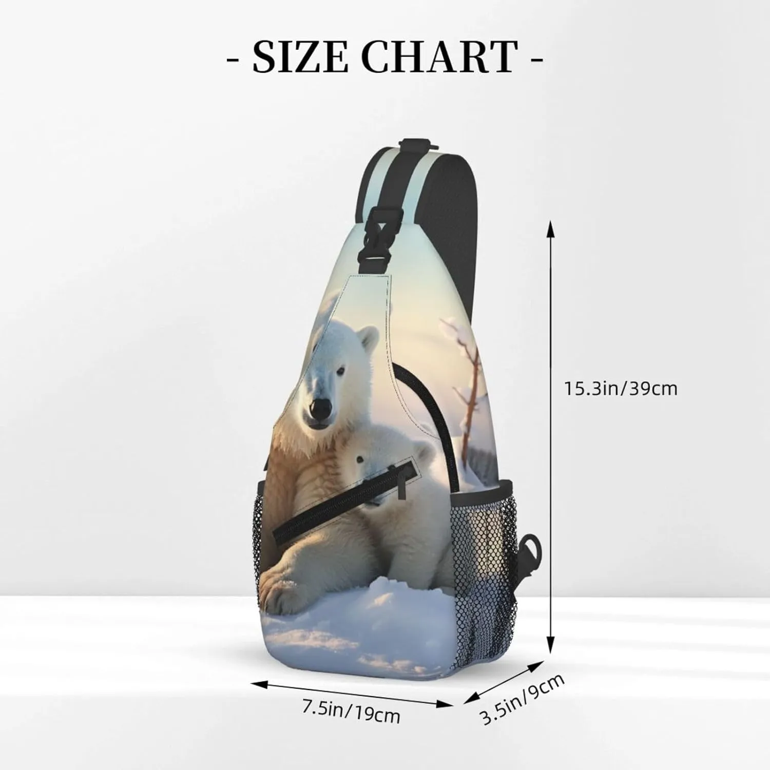 Cross Chest Bag Sling Backpack Deer Animal Sling Bag Crossbody Shoulder Bag Travel Hiking Daypack