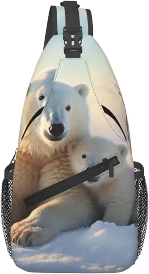 Cross Chest Bag Sling Backpack Deer Animal Sling Bag Crossbody Shoulder Bag Travel Hiking Daypack