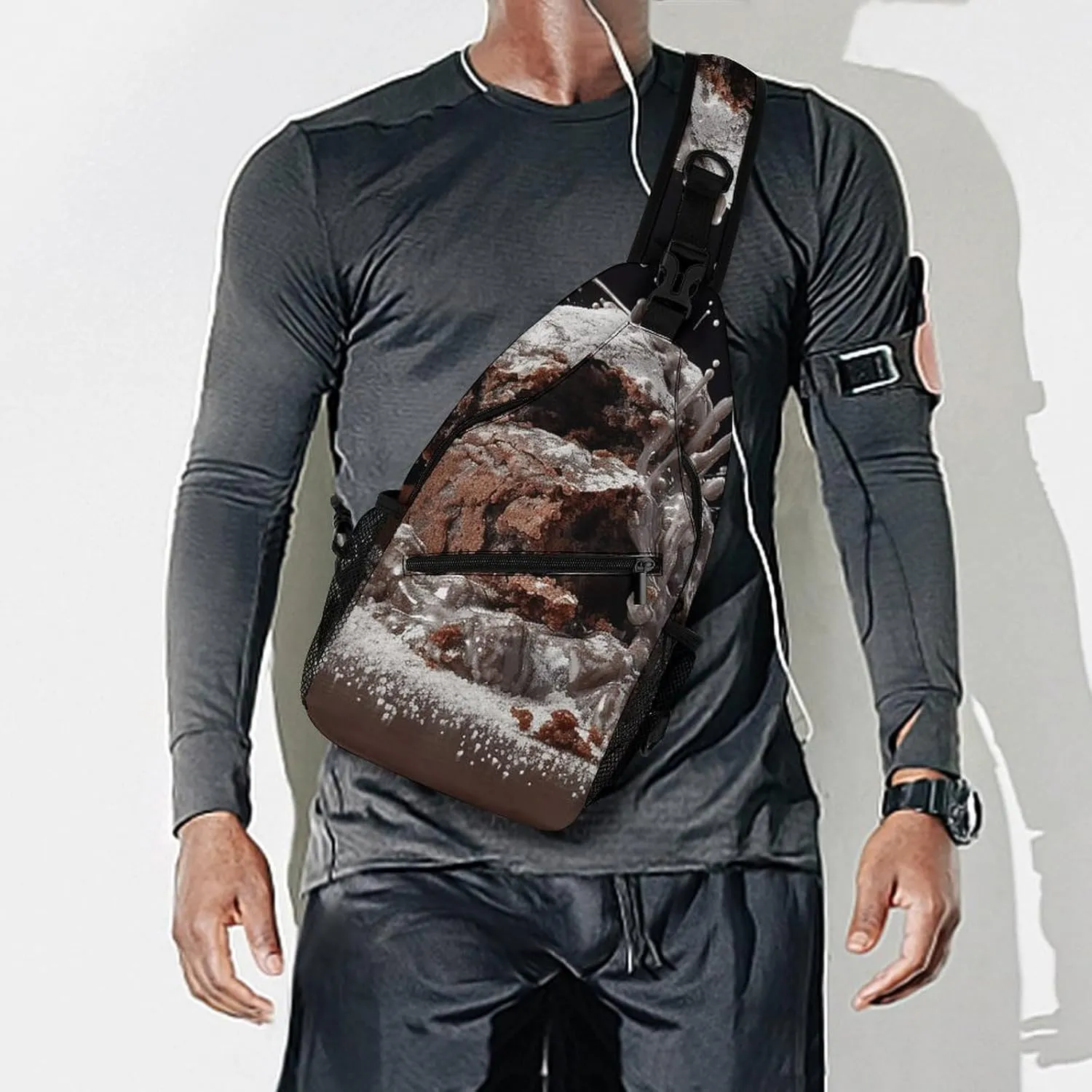 Crossbody Bag for Women Men Chest Bag A Hand Drawn Tiger Sling Bag Crossbody Shoulder Bag Sling Backpack
