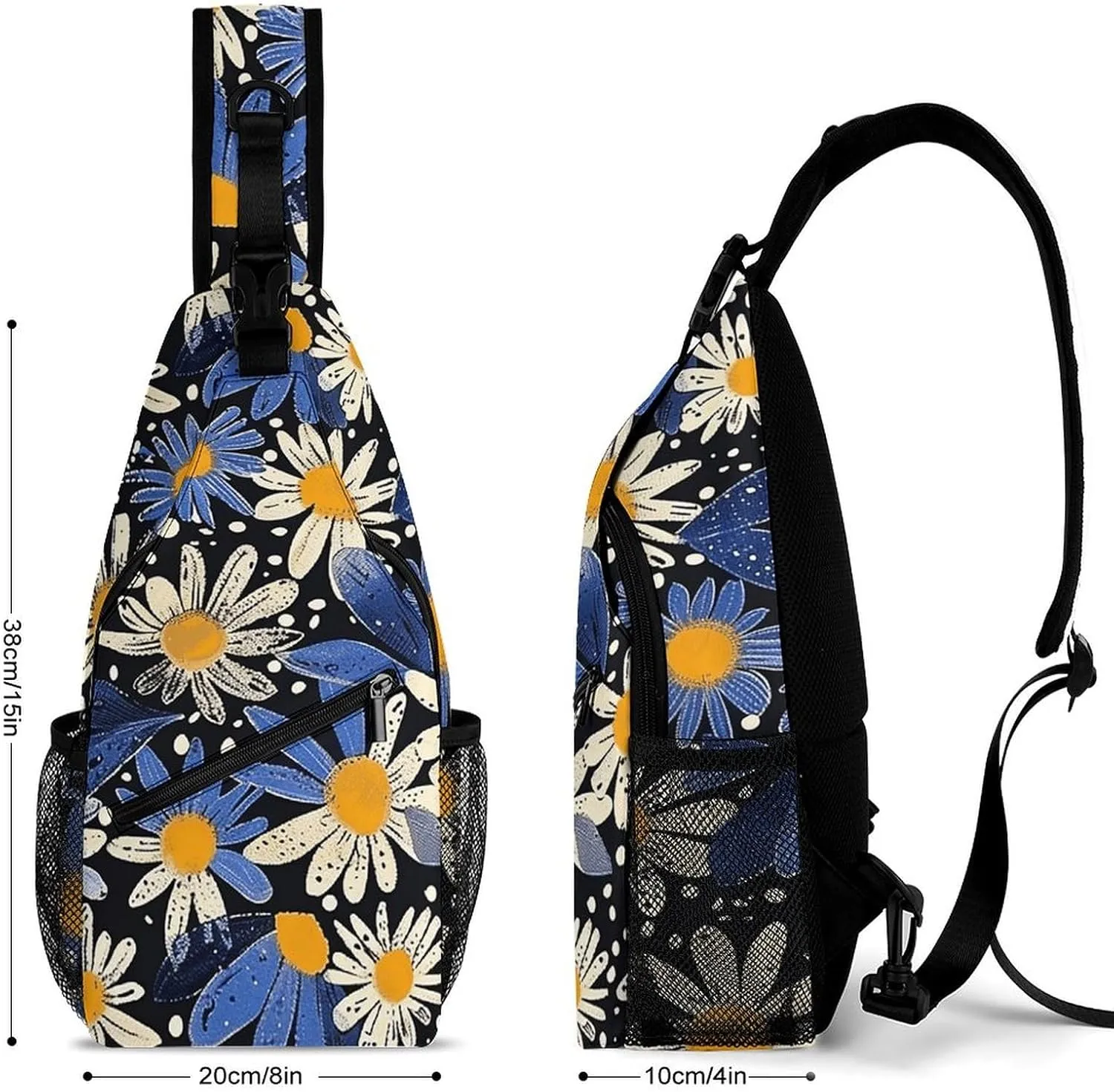Crossbody Bag for Women Men Chest Bag A Hand Drawn Tiger Sling Bag Crossbody Shoulder Bag Sling Backpack