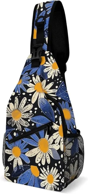 Crossbody Bag for Women Men Chest Bag A Hand Drawn Tiger Sling Bag Crossbody Shoulder Bag Sling Backpack