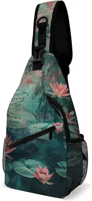 Crossbody Bag for Women Men Chest Bag A Hand Drawn Tiger Sling Bag Crossbody Shoulder Bag Sling Backpack