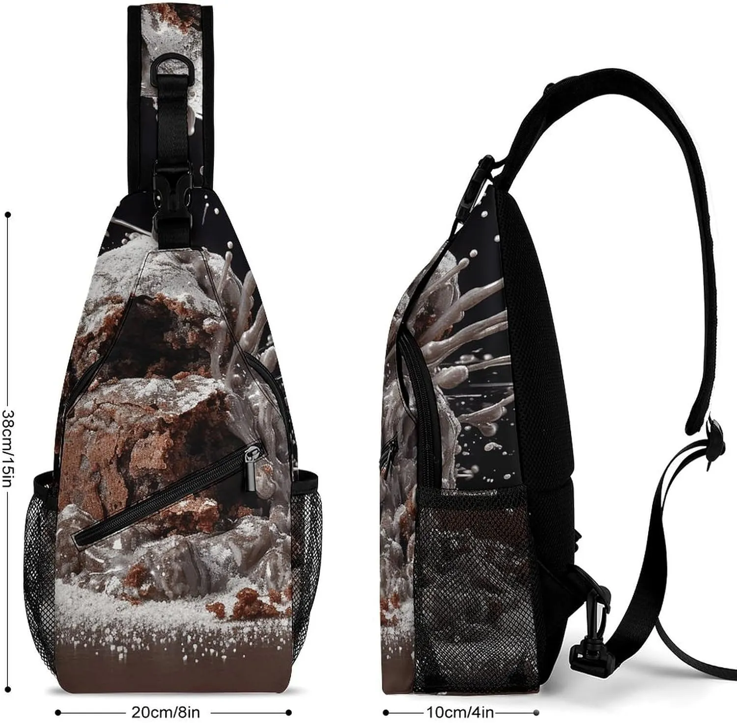 Crossbody Bag for Women Men Chest Bag A Hand Drawn Tiger Sling Bag Crossbody Shoulder Bag Sling Backpack