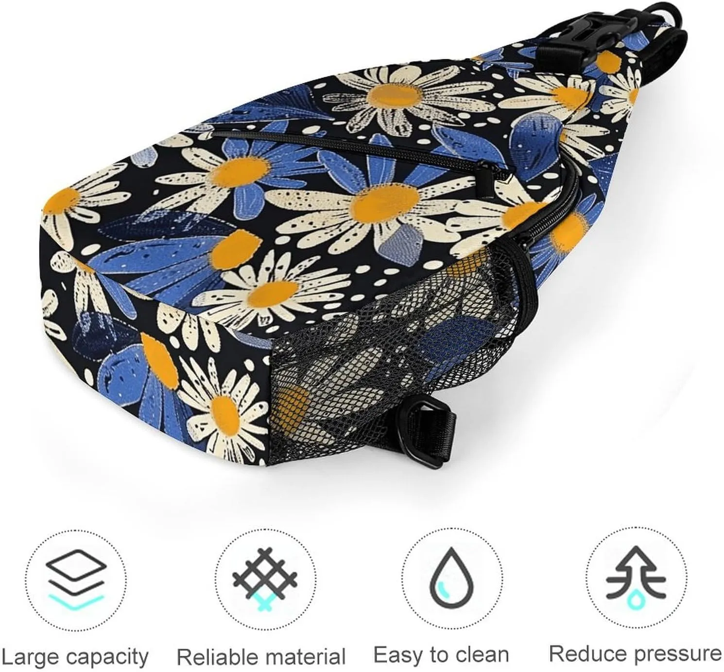 Crossbody Bag for Women Men Chest Bag A Hand Drawn Tiger Sling Bag Crossbody Shoulder Bag Sling Backpack