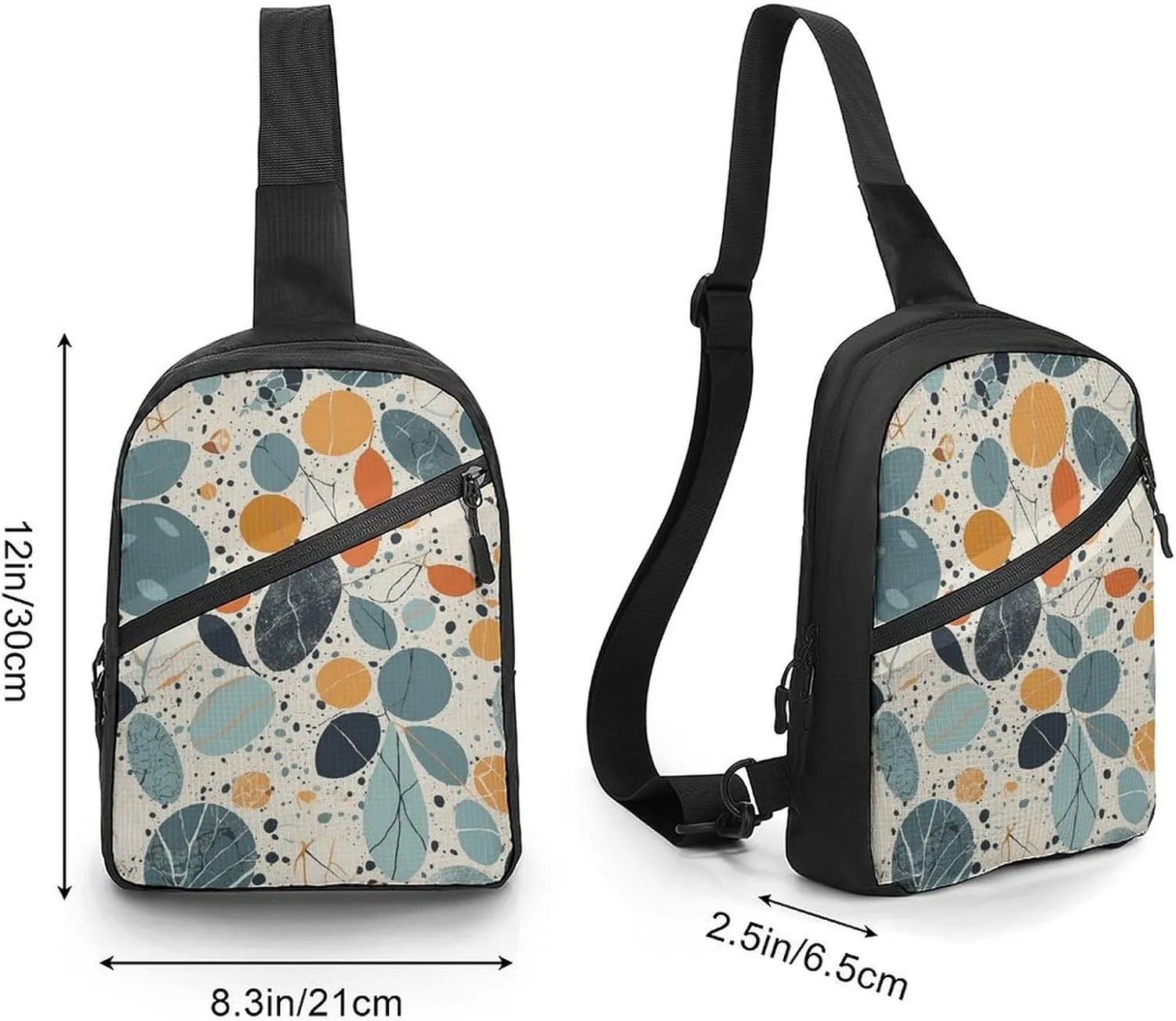Crossbody Bag for Women Men Chest Bag Bluebird And Flowers Sling Bag Crossbody Shoulder Bag Sling Backpack