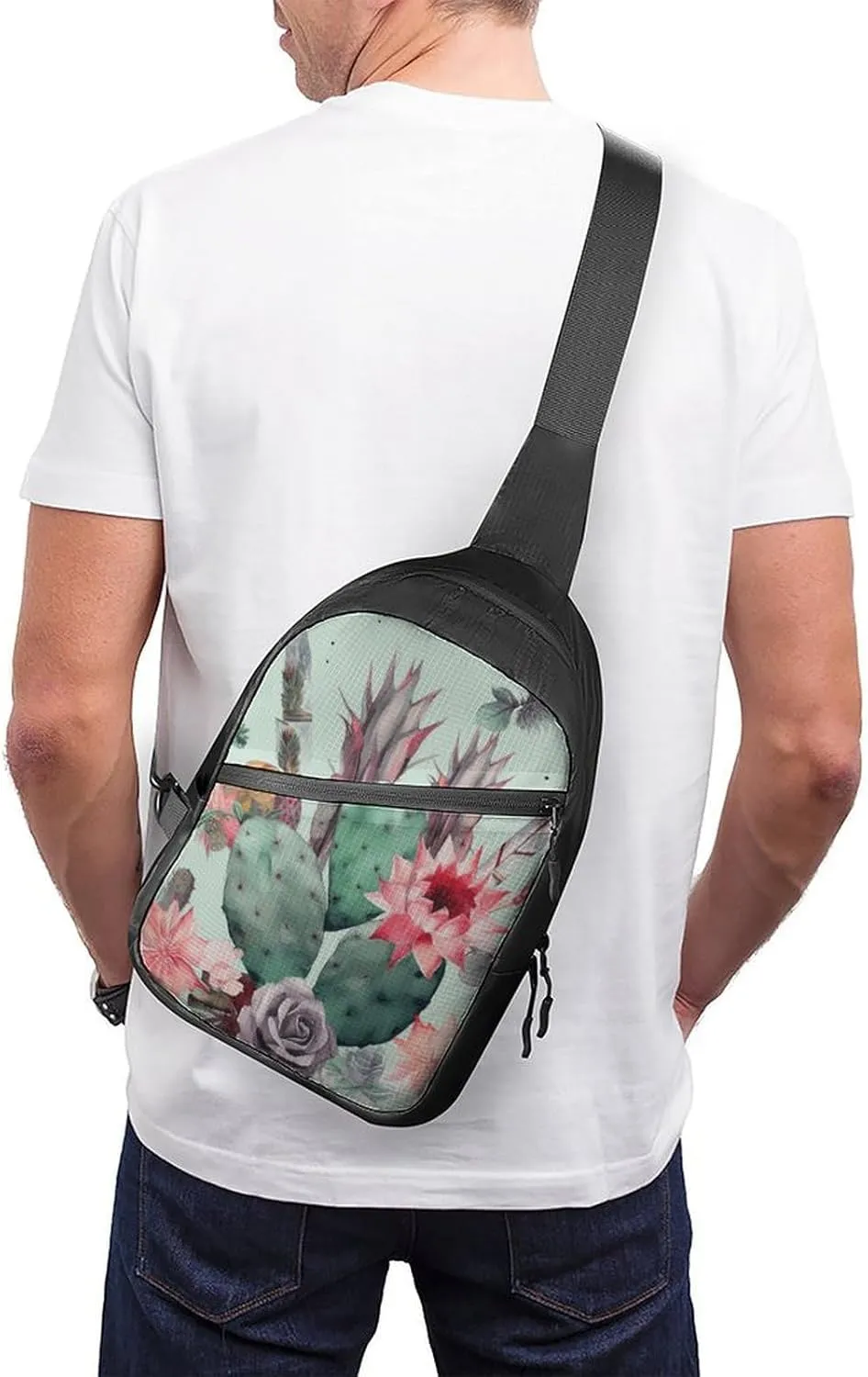 Crossbody Bag for Women Men Chest Bag Christmas Deer Sling Bag Crossbody Shoulder Bag Sling Backpack