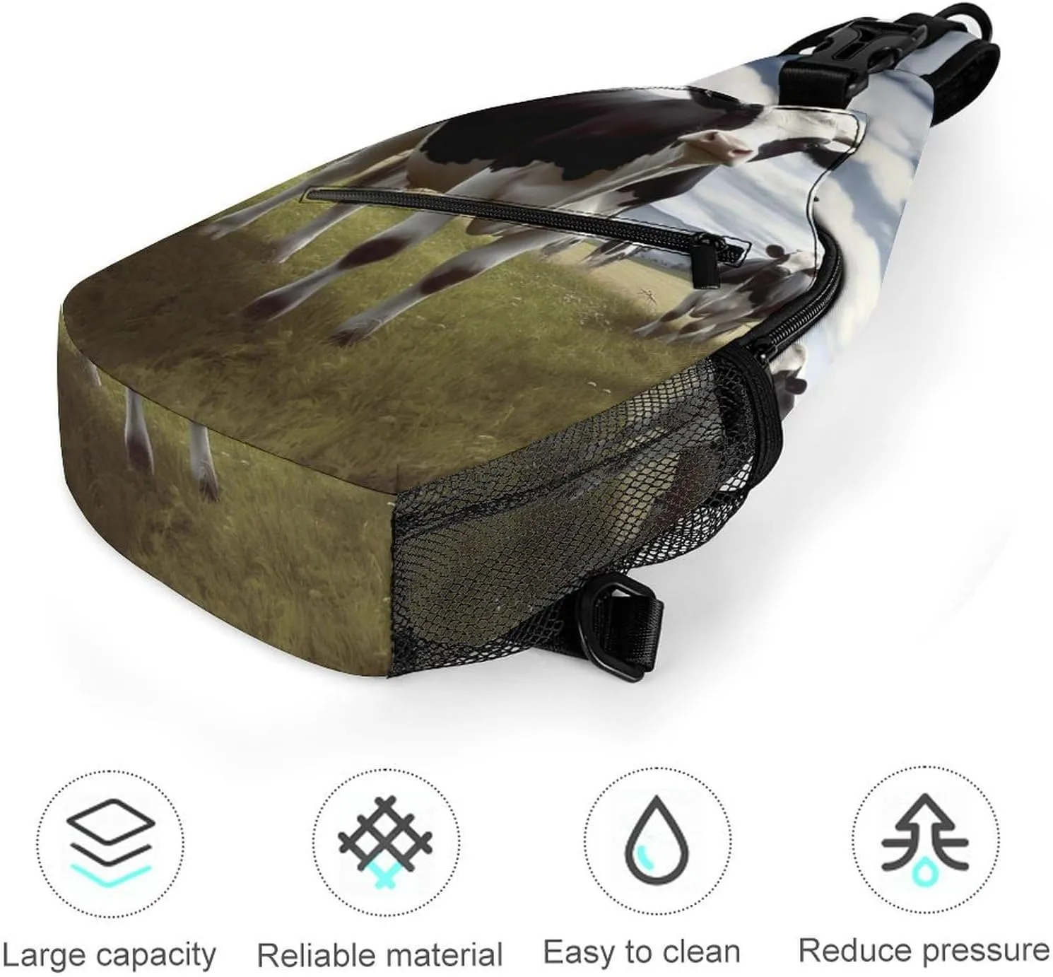 Crossbody Bag for Women Men Chest Bag Flying Dragon Sling Bag Crossbody Shoulder Bag Sling Backpack