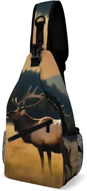 Crossbody Bag for Women Men Chest Bag Flying Dragon Sling Bag Crossbody Shoulder Bag Sling Backpack