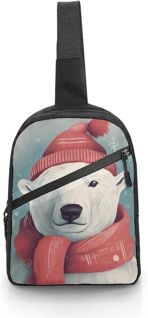 Crossbody Bag for Women Men Chest Bag Pictures with Daisies Sling Bag Crossbody Shoulder Bag Sling Backpack