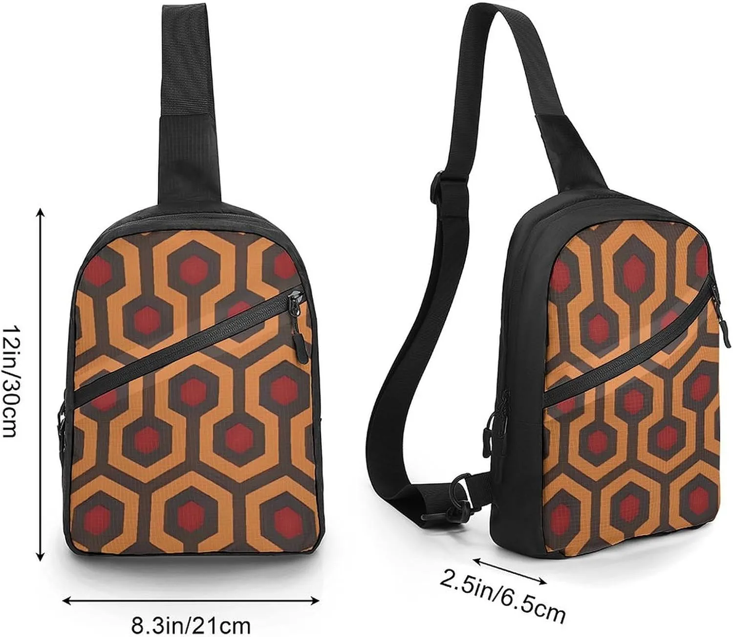 Crossbody Bag for Women Men Chest Bag Rose Sling Bag Crossbody Shoulder Bag Sling Backpack