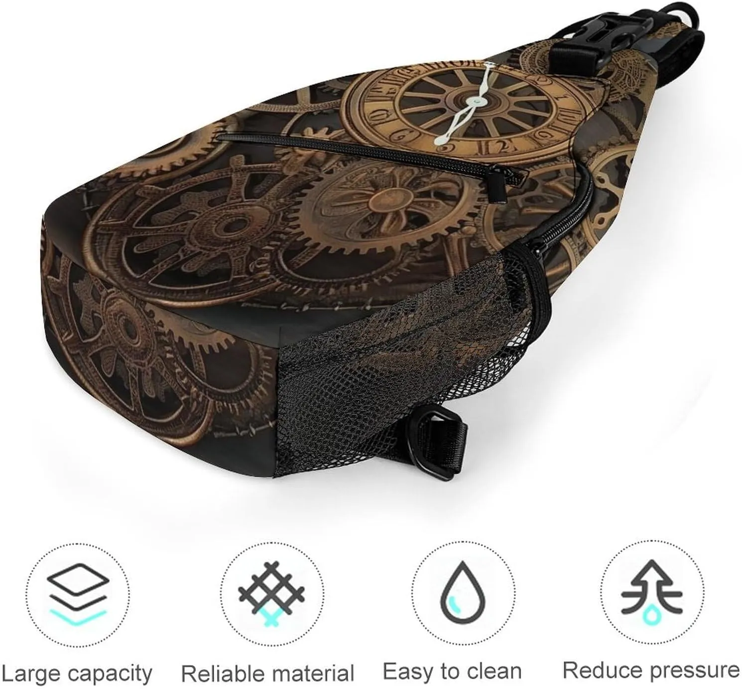 Crossbody Bag for Women Men Chest Bag The Silent Monkey Sling Bag Crossbody Shoulder Bag Sling Backpack