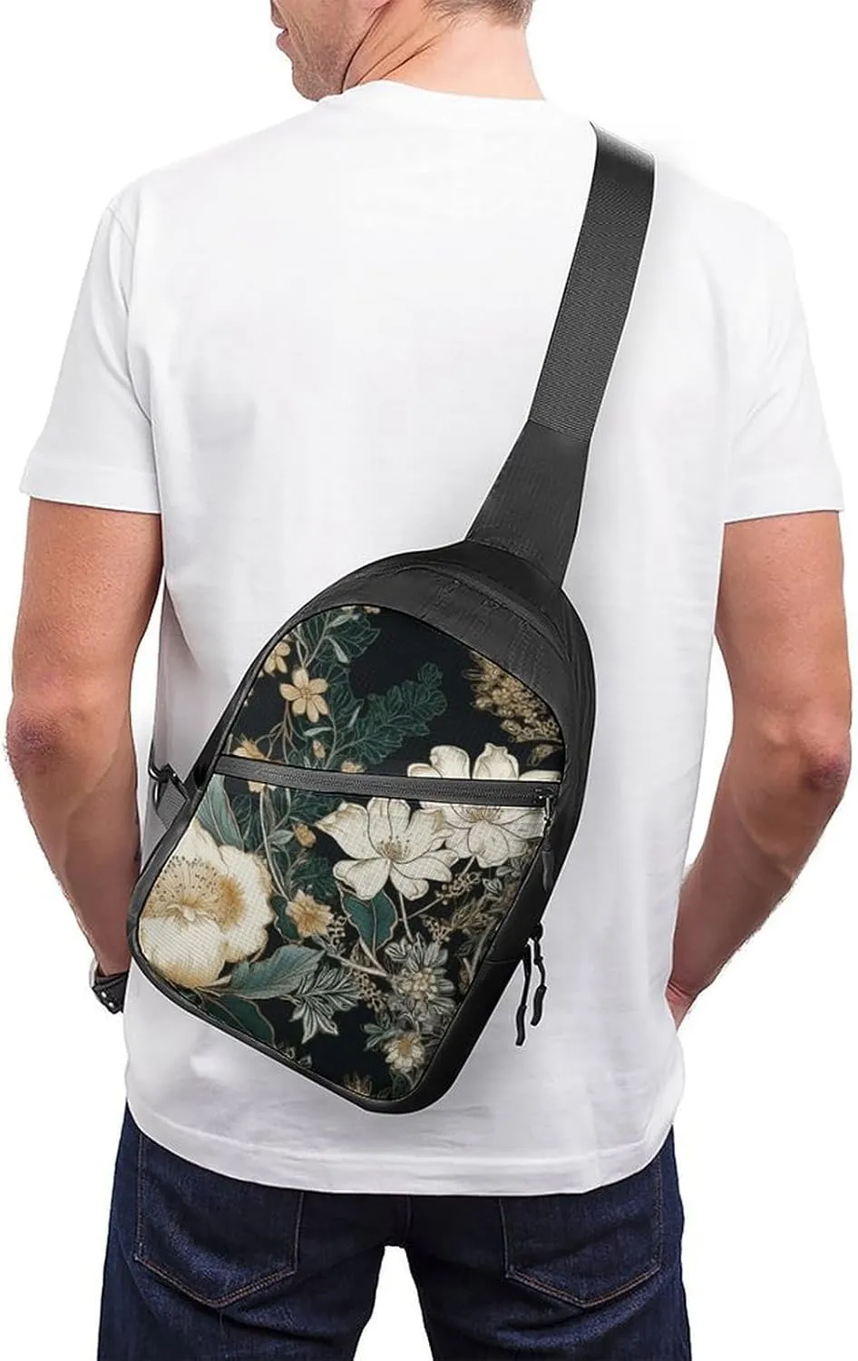 Crossbody Bag for Women Men Chest Bag Whales And White Bears Sling Bag Crossbody Shoulder Bag Sling Backpack